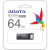 Флешка 64 Гб USB 3.2 Gen 1 ADATA UR340, черный (AROY-UR340-64GBK) Флешка 64 Гб USB 3.2 Gen 1 ADATA UR340, черный (AROY-UR340-64GBK)
