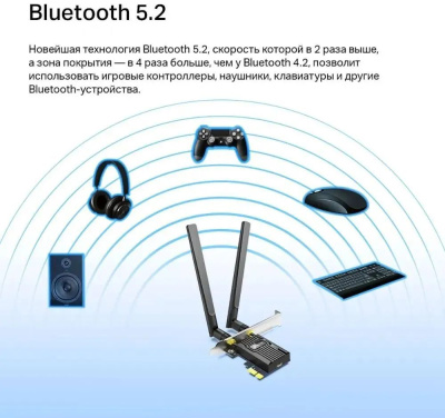Wi-Fi + Bluetooth ������� TP-LINK Archer TX55E PCI Express