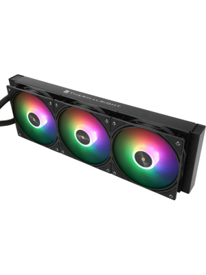 ��� Thermalright Frozen Warframe 360 Ultra Black Argb (360mm, Black, ARGB/ Fans: 3x120mm, 70.84CFM, 22.1dBA, 2000RPM/ Pump height 60mm, 23dBA, 3000RPM, Rad thickness 27mm/ S: 1200, 1700, 1851, 2011, 2066, 115X, AM5, AM4)