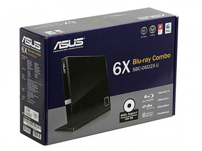   Blu-ray ASUS SBC-06D2X-U Slim USB2.0 Retail 