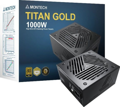 ���� ������� Montech TITAN GOLD 1000W ATX 3.0, APFC, 80 PLUS Gold, full modular