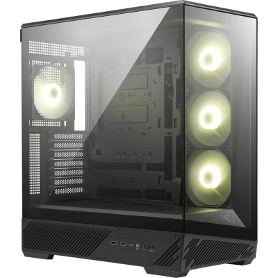 ������ ��� �� MSI MAG PANO 130R PZ 2xUSB 3.2 Gen 1, 1xUSB 3.2 Gen2 Type-C, 3x120mm ARGB Reverse Blade Fan, 1x120mm ARGB Fan, 1 to 3 Fan PWM Splitter, Tempered Glass Window