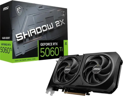 ���������� MSI NVIDIA GeForce RTX 5060 Ti 16Gb (RTX 5060 TI 16G SHADOW 2X PLUS)