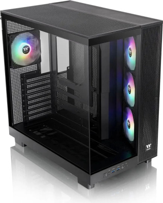 ������ Thermaltake View 380 XL TG ARGB ������ ��� �� E-ATX 2x120mm 2xUSB3.0 audio bott PSU