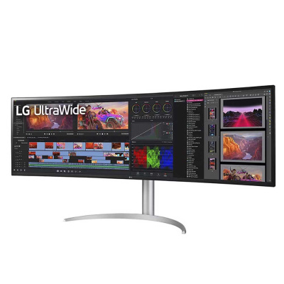  LG 49" UltraWide 49WQ95X-W 5120x1440 Nano IPS 144 1ms Curved HDMI DisplayPort USB-C 