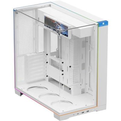 ������ Thermalright TR-A70 Vision White / TG / ARGB Strip / 9.16'' LCD screen / USB TYPE-C / W/O fans / ATX  TRA70VW