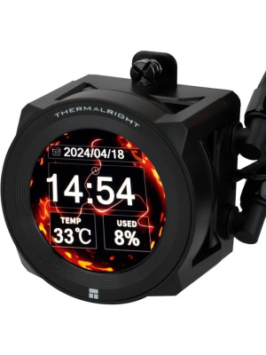 ��� Thermalright Core Vision 360 (360mm, LED, Black, ARGB/ Fans: 3x120mm, 72.37CFM, 27.7dBA, 2000RPM/ Pump height 66mm, Rad thickness 27mm/ S: 1700, 1200, 1851, 115X, 2011, 2066, AM5, AM4)