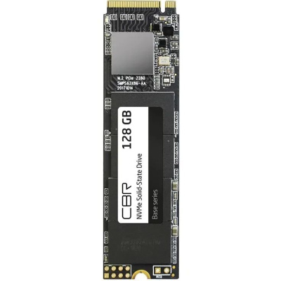CBR SSD-128GB-M.2-BS24b, ���������� SSD-����������, ����� "Base", 128 GB, M.2 2280, PCIe 3.0 x4, NVMe 1.3, 3D TLC NAND, R/W speed up to 1700/1400 MB/s, TBW (TB) 120, OEM